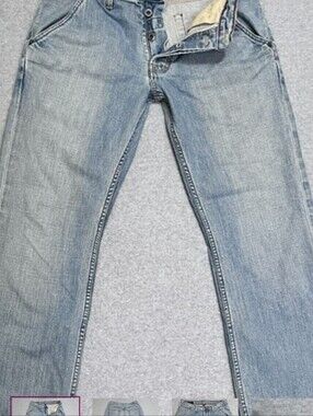 Vintage Banana Republic Jeans Mens 31X30 Blue Utility Button Fly Y2K‎ Denim